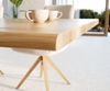 Esstisch Edge 200x100x2,5-3 Eiche Natur Edelstahl breit Live-Edge Bild 5