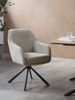 Armlehnstuhl >Avola< (2er-Set) Federkern, Drehfunktion, leinen-beige - 57x87x65 (BxHxT) Bild 2