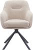 Armlehnstuhl >Avola< (2er-Set) Federkern, Drehfunktion, leinen-beige - 57x87x65 (BxHxT) Bild 3