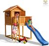 Fungoo Spielhaus "My House", teak,inkl. Rutsche, Haus mit Holzdach und Steuerrad Bild 2