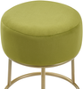 Hocker DELCO Samtstoff Limettengrün Bild 4