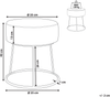 Hocker DELCO Samtstoff Limettengrün Bild 2