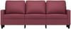 vidaXL 3-Sitzer-Sofa Weinrot 180 cm Stoff 359177 Bild 3