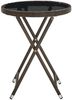vidaXL Beistelltisch Braun 60 cm Poly Rattan und Hartglas 310560 Bild 3