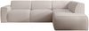 Selsey 'Bouvi' Ecksofa mit seitlicher Rückenlehne an der Ottomane, rechts, hellbeige, Bouclé Bild 5