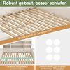 Merax Doppelbett 140x200 cm Jugendbett – Tagesbett mit Schubladen und Stauraum, Holz-Bett mit Doppeltüren & USB/USB-C Anschlüssen , Weiß Bild 5