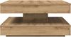 vidaXL Couchtisch 360-Grad Drehbar Artisan-Eiche 70x70x34,5 cm 858487 Bild 5