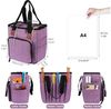 TUWENA Aufbewahrungsbox Häkeltasche für Garn, Leichte Stricknadeln, Wollaufbewahrungstasche, Tragbare Garntasche für Stricknadeln, Häkelnadeln, Wolle und Zubehör Bild 2