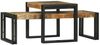 vidaXL Couchtisch 2 pcs Braun 48 x 40 x 40 cm Massivholz Mango 4104721 Bild 3