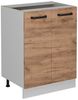 Küchenunterschrank R-Line Goldkraft Eiche 60 cm ohne Arbeitsplatte Vicco Bild 5