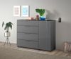 Kommode >Sean< in Anthrazit, - 135x99x40 cm (BxHxT) Bild 3