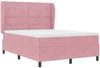 vidaXL Boxspringbett mit Kopfteil Rosa 200 x 160 cm Samt 3340939 Bild 5