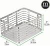 mDesign Allzweckkorb Aufbewahrung Drahtkorb Organizer 3er-Set Metall Silber Bild 2