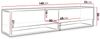 TV-Lowboard Jumbo 140 (Farbe: Wotan, ohne Beleuchtung) Bild 4