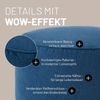Lumaland 'Comfort Line' Sitzsack-Hocker, Indoor, Polyester dunkelblau, 45 x 45 x 25 cm, 50 l Bild 5