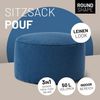 Lumaland 'Comfort Line' Sitzsack-Hocker, Indoor, Polyester dunkelblau, 45 x 45 x 25 cm, 50 l Bild 2