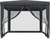 vidaXL Partyzelt mit 4 Mesh-Seitenwänden, Polyethylen / Eisen anthrazit, 3x4 m Bild 3