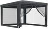 vidaXL Partyzelt mit 4 Mesh-Seitenwänden, Polyethylen / Eisen anthrazit, 3x4 m Bild 2