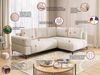 S-Style Möbel Ecksofa Cardea in Bubble-Optik aus weichem Strukturstoff mit hohem Sitzkomfort, mit Wellenfederung Bild 3