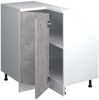 Eck-Küchenschrank für Dachschrägen R-Line Beton 75.6 cm mit 1 Tür Vicco Bild 4