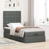 vidaXL Ottoman-Bett mit Matratze & LEDs Dunkelgrau 100x200 cm Stoff 3314149 Bild 4