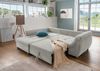 Polsterecke >Allin< in silber / petrol, Cord - 250x66x190cm (BxHxT) Bild 3