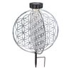 Solarleuchte Garten Scheibe 30cm Solarlampe Außen Leuchte Solar mit Pflegetuch Bild 2