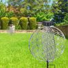 Solarleuchte Garten Scheibe 30cm Solarlampe Außen Leuchte Solar mit Pflegetuch Bild 4