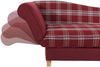 Recamiere mit Armteil links klappbar Katia Bezug Flachgewebe Buche natur / rot 22678 Bild 5