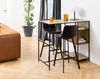 Barhocker >I_Oregon< (2er-Set) in schwarz - 46,5x103x50 (BxHxT) Bild 3