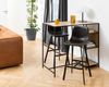 Barhocker >I_Oregon< (2er-Set) in schwarz - 46,5x103x50 (BxHxT) Bild 2