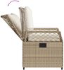 vidaXL 5-tlg. Garten-Essgruppe mit Kissen Beige Poly Rattan 3263015 Bild 5