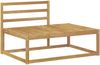 vidaXL Outdoor End Sofa Weiß 115 x 83 x 73 cm Massivholz Akazie 901555 Bild 2