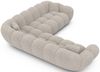 Sofa Dreams Ecksofa Maleron L Form Polstersofa, 4-Sitzer, Boucléstoff Bezug in Pearl, Design Polsterecke Bild 4