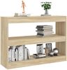 vidaXL Bücherregal/Raumteiler Sonoma-Eiche 100x30x72 cm 811739 Bild 5