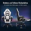 Gaming Stuhl Alfordson 8-Punkt Massage RGB LED Bürostuhl Ergonomisch Bild 2