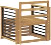 vidaXL Outdoor-Sofagarnitur Massivholz Akazie Weiß 3439106 Bild 5