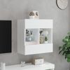 vidaXL TV-Wandschrank mit LED-Leuchten Weiß 58,5x30x60,5 cm 837092 Bild 4