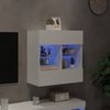 vidaXL TV-Wandschrank mit LED-Leuchten Weiß 58,5x30x60,5 cm 837092 Bild 3