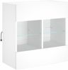 vidaXL TV-Wandschrank mit LED-Leuchten Weiß 58,5x30x60,5 cm 837092 Bild 5