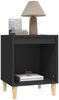 vidaXL Nachttisch Schwarz 40x35x50 cm Holzwerkstoff 821860 Bild 4