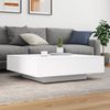 vidaXL Couchtisch mit LED-Leuchten Weiß 100x100x31 cm 836602 Bild 4