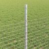 vidaXL Zaun mit Pfosten Silber 3336351 Bild 4