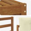 vidaXL Outdoor-Sofagarnitur mit Kissen 5 pcs Natur und Creme 3373280 Bild 5