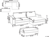 Ecksofa RENDERS Bouclé Cremeweiß mit Ottomane linksseitig Bild 2