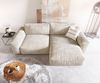 DELIFE Ecksofa Lanzo, XL Cord Beige 270x180 cm Recamiere variabel Bild 3