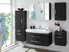 Badezimmer Hochschrank Rima Anthrazit Hochglanz 40x135 cm Bild 4