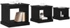 Couchtisch, Sofatisch 3 pcs Schwarz Eichen-Optik Holzwerkstoff Bild 3
