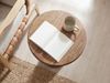 FINEBUY Beistelltisch FB116581 Anstelltisch Mango Massivholz 35 cm Ablagetisch rund modern (Geometrisches Kunstwerk aus echtem Holz), Komplett aus massivem Mangoholz gefertigt Bild 4