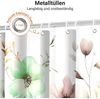 Duschvorhang 180x200cm Blumen Zeichnen Antischimmel Textil Wasserabweisend Bild 5